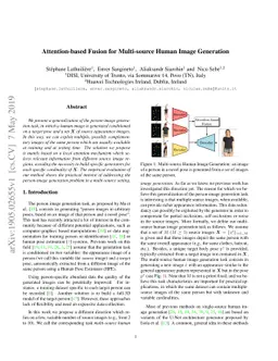 Attention-based Fusion for Multi-source Human Image Generation