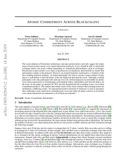 Atomic Commitment Across Blockchains