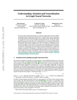 Understanding Attention and Generalization in Graph Neural Networks