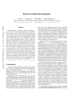 Deep Flow-Guided Video Inpainting