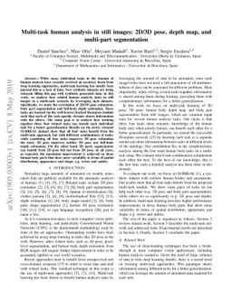 Multi-task human analysis in still images: 2D/3D pose, depth map, and
  multi-part segmentation