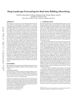 Deep Landscape Forecasting for Real-time Bidding Advertising