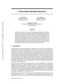 Conformalized Quantile Regression