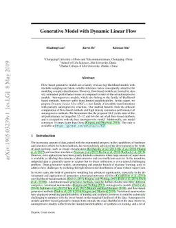 Generative Model with Dynamic Linear Flow