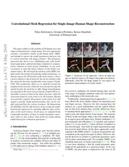 Convolutional Mesh Regression for Single-Image Human Shape
  Reconstruction