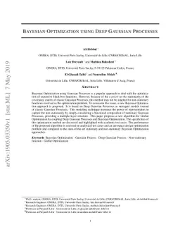 Bayesian Optimization using Deep Gaussian Processes