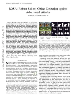 ROSA: Robust Salient Object Detection against Adversarial Attacks