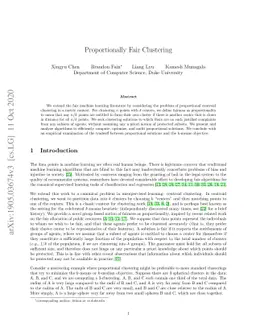 Proportionally Fair Clustering