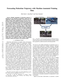 Forecasting Pedestrian Trajectory with Machine-Annotated Training Data