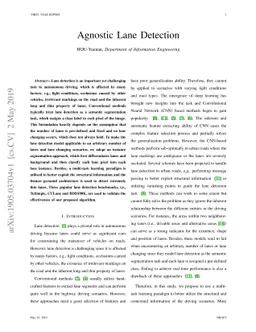 Agnostic Lane Detection