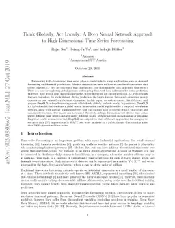Think Globally, Act Locally: A Deep Neural Network Approach to
  High-Dimensional Time Series Forecasting