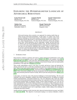 Exploring the Hyperparameter Landscape of Adversarial Robustness