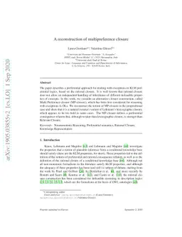 A reconstruction of the multipreference closure