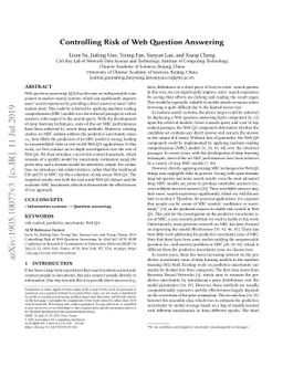 Controlling Risk of Web Question Answering
