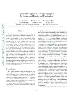 Structured Compression by Weight Encryption for Unstructured Pruning and
  Quantization