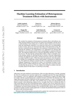 Machine Learning Estimation of Heterogeneous Treatment Effects with
  Instruments
