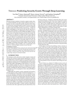 Tiresias: Predicting Security Events Through Deep Learning