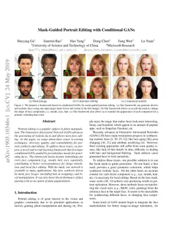 Mask-Guided Portrait Editing with Conditional GANs