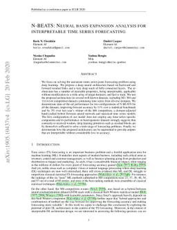 N-BEATS: Neural basis expansion analysis for interpretable time series
  forecasting