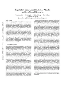 Regula Sub-rosa: Latent Backdoor Attacks on Deep Neural Networks