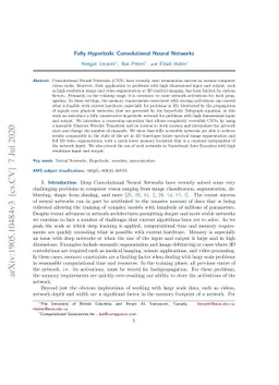 Fully Hyperbolic Convolutional Neural Networks