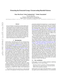 Protecting the Protected Group: Circumventing Harmful Fairness