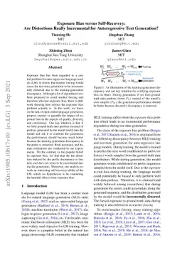 Exposure Bias versus Self-Recovery: Are Distortions Really Incremental
  for Autoregressive Text Generation?