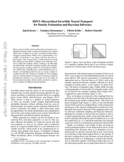 HINT: Hierarchical Invertible Neural Transport for Density Estimation
  and Bayesian Inference