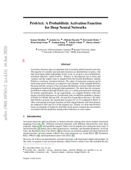 ProbAct: A Probabilistic Activation Function for Deep Neural Networks