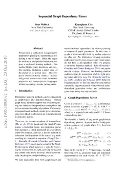 Sequential Graph Dependency Parser
