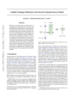 Scalable Training of Inference Networks for Gaussian-Process Models