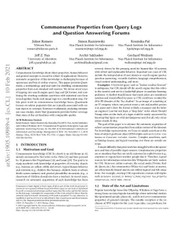 Commonsense Properties from Query Logs and Question Answering Forums