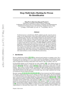 Deep Multi-Index Hashing for Person Re-Identification