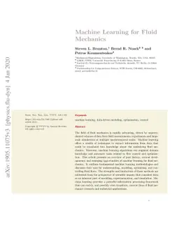 Machine Learning for Fluid Mechanics