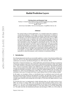 Radial Prediction Layer