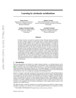 Learning by stochastic serializations