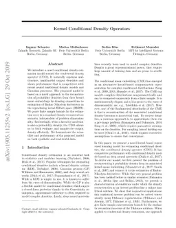 Kernel Conditional Density Operators