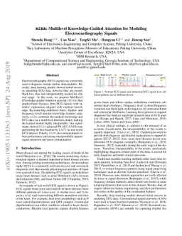 MINA: Multilevel Knowledge-Guided Attention for Modeling
  Electrocardiography Signals