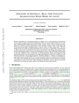 Straight to Shapes++: Real-time Instance Segmentation Made More Accurate