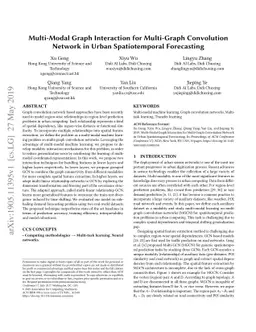 Multi-Modal Graph Interaction for Multi-Graph Convolution Network in
  Urban Spatiotemporal Forecasting