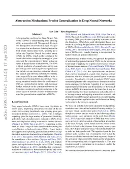 Abstraction Mechanisms Predict Generalization in Deep Neural Networks