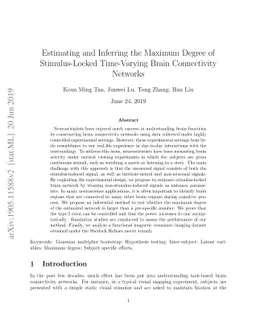 Estimating and Inferring the Maximum Degree of Stimulus-Locked
  Time-Varying Brain Connectivity Networks