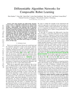 Differentiable Algorithm Networks for Composable Robot Learning