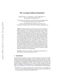 NIL: Learning Nonlinear Interpolants