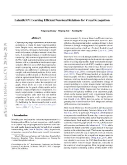 LatentGNN: Learning Efficient Non-local Relations for Visual Recognition