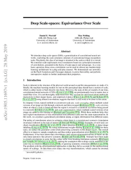 Deep Scale-spaces: Equivariance Over Scale