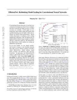 EfficientNet: Rethinking Model Scaling for Convolutional Neural Networks