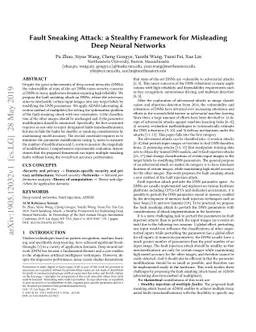 Fault Sneaking Attack: a Stealthy Framework for Misleading Deep Neural Networks