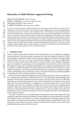 Heuristics in Multi-Winner Approval Voting