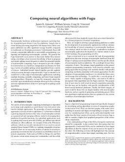 Composing Neural Algorithms with Fugu